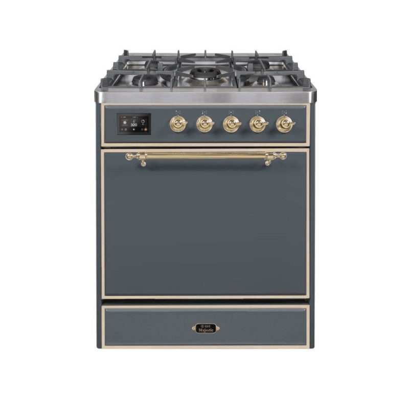 ILVE - Majestic II Series - 30 Inch Dual Fuel Freestanding Range Gas/Propane UM30DQNE3