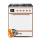 ILVE - Majestic II Series - 30 Inch Dual Fuel Freestanding Range Gas/Propane UM30DQNE3