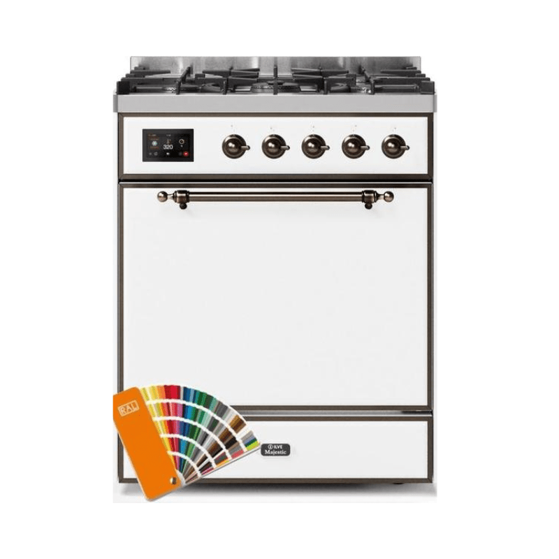 ILVE - Majestic II Series - 30 Inch Dual Fuel Freestanding Range Gas/Propane UM30DQNE3