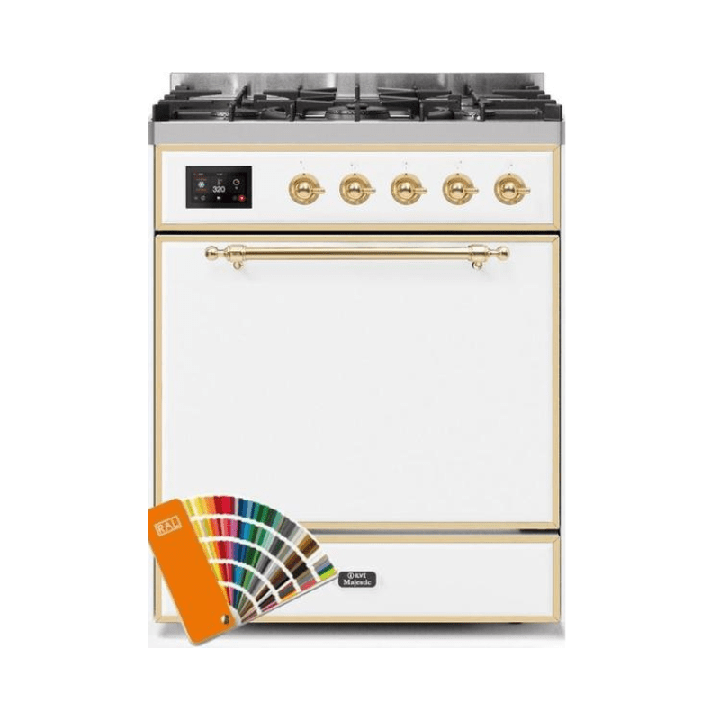 ILVE - Majestic II Series - 30 Inch Dual Fuel Freestanding Range Gas/Propane UM30DQNE3
