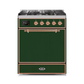 ILVE - Majestic II Series - 30 Inch Dual Fuel Freestanding Range Gas/Propane UM30DQNE3
