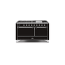 ILVE Majestic II Series 60 Inch Dual Fuel Freestanding Range Gas/Propane UM15FDQNS3