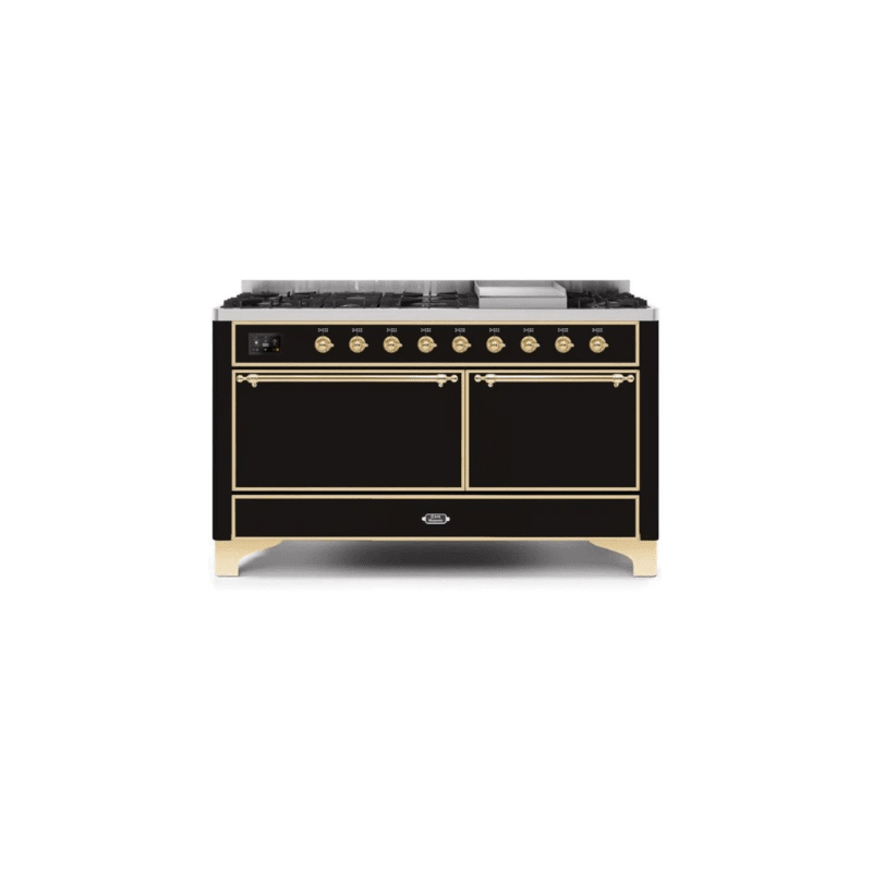 ILVE Majestic II Series 60 Inch Dual Fuel Freestanding Range Gas/Propane UM15FDQNS3