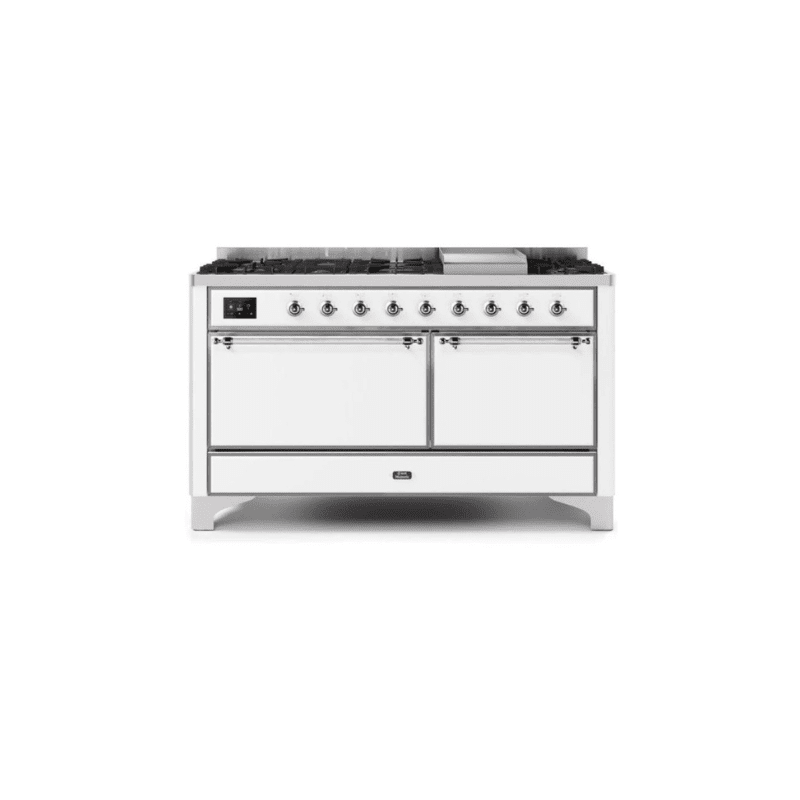 ILVE Majestic II Series 60 Inch Dual Fuel Freestanding Range Gas/Propane UM15FDQNS3