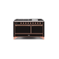 ILVE Majestic II Series 60 Inch Dual Fuel Freestanding Range Gas/Propane UM15FDQNS3