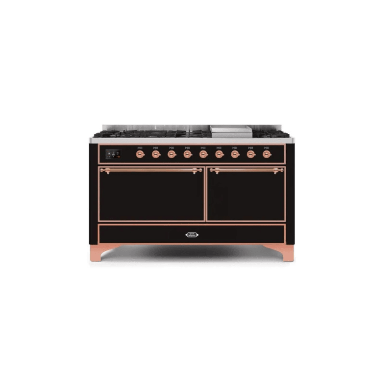ILVE Majestic II Series 60 Inch Dual Fuel Freestanding Range Gas/Propane UM15FDQNS3