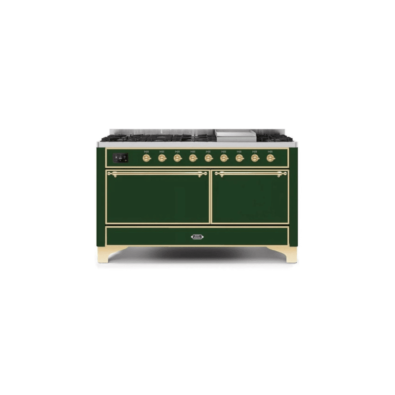ILVE Majestic II Series 60 Inch Dual Fuel Freestanding Range Gas/Propane UM15FDQNS3