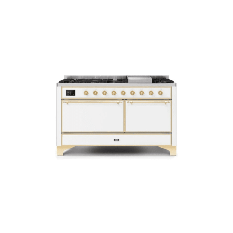 ILVE Majestic II Series 60 Inch Dual Fuel Freestanding Range Gas/Propane UM15FDQNS3