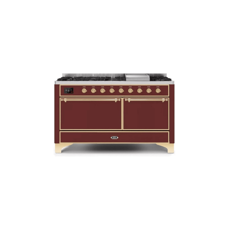 ILVE Majestic II Series 60 Inch Dual Fuel Freestanding Range Gas/Propane UM15FDQNS3