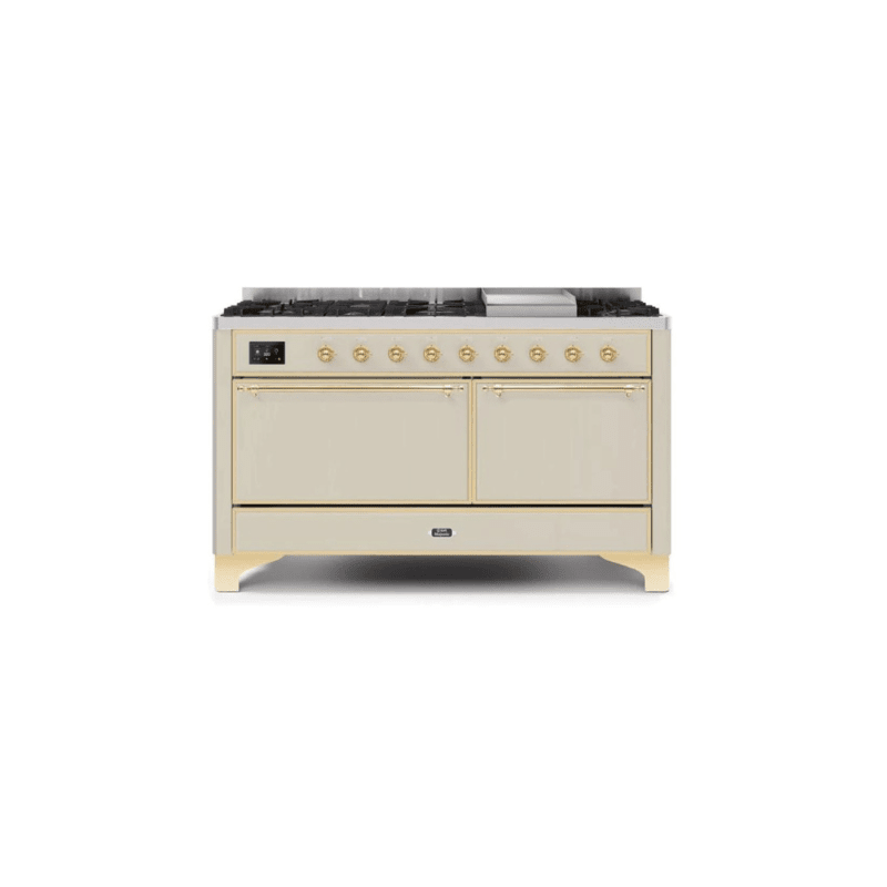 ILVE Majestic II Series 60 Inch Dual Fuel Freestanding Range Gas/Propane UM15FDQNS3
