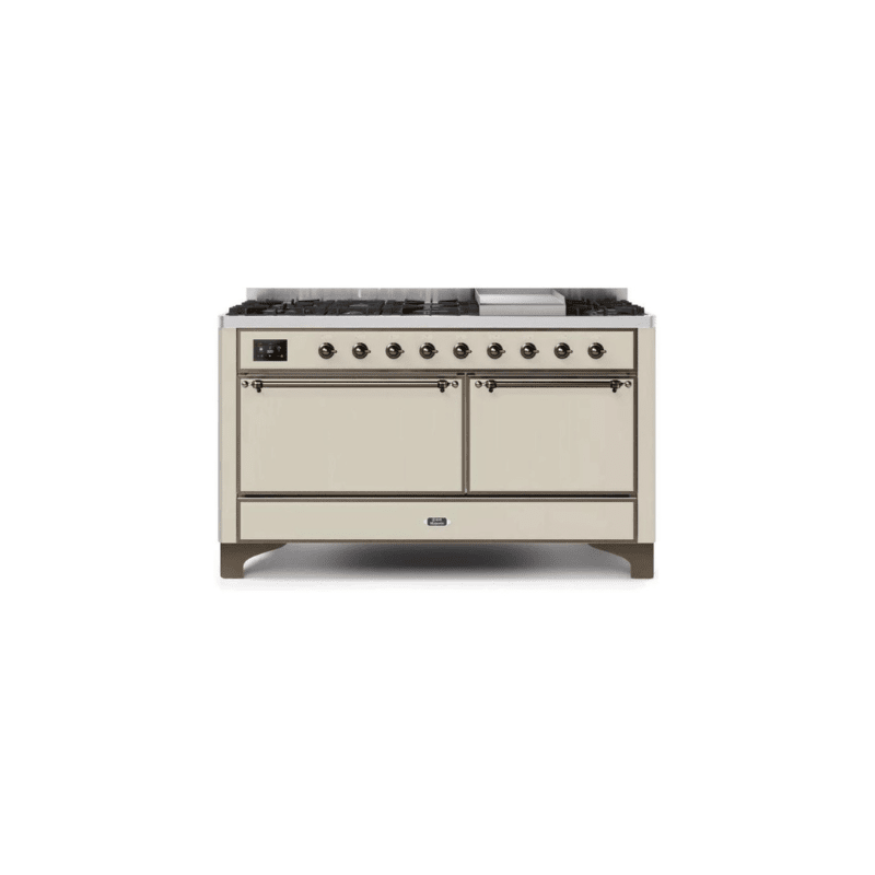 ILVE Majestic II Series 60 Inch Dual Fuel Freestanding Range Gas/Propane UM15FDQNS3