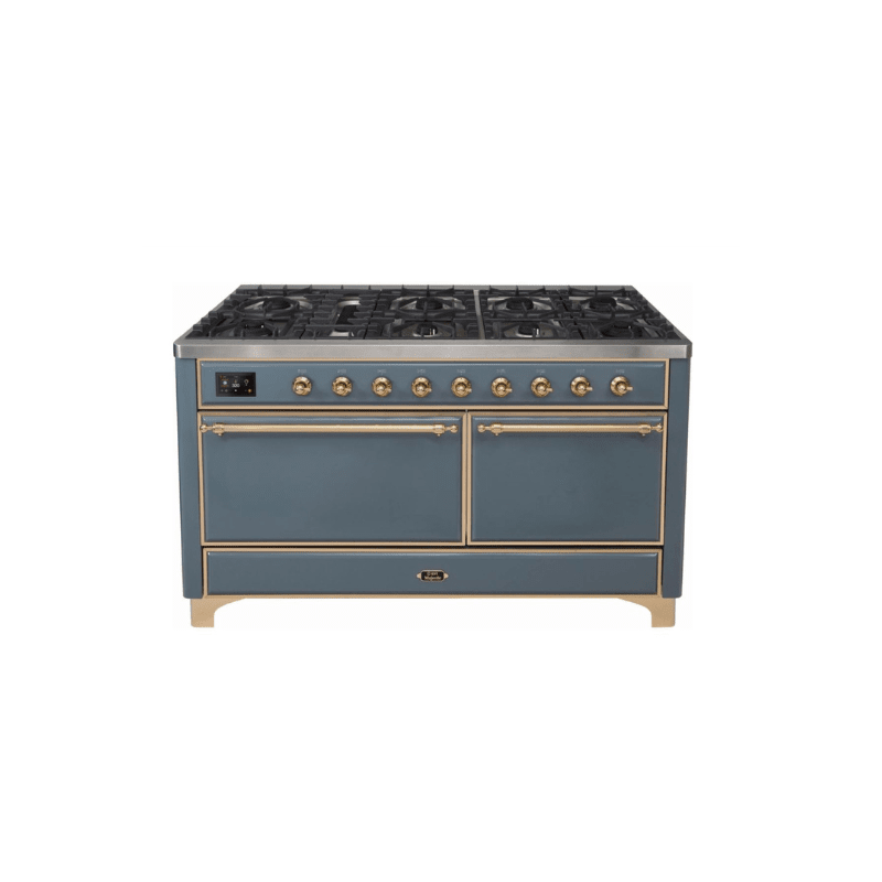 ILVE Majestic II Series 60 Inch Dual Fuel Freestanding Range Gas/Propane UM15FDQNS3