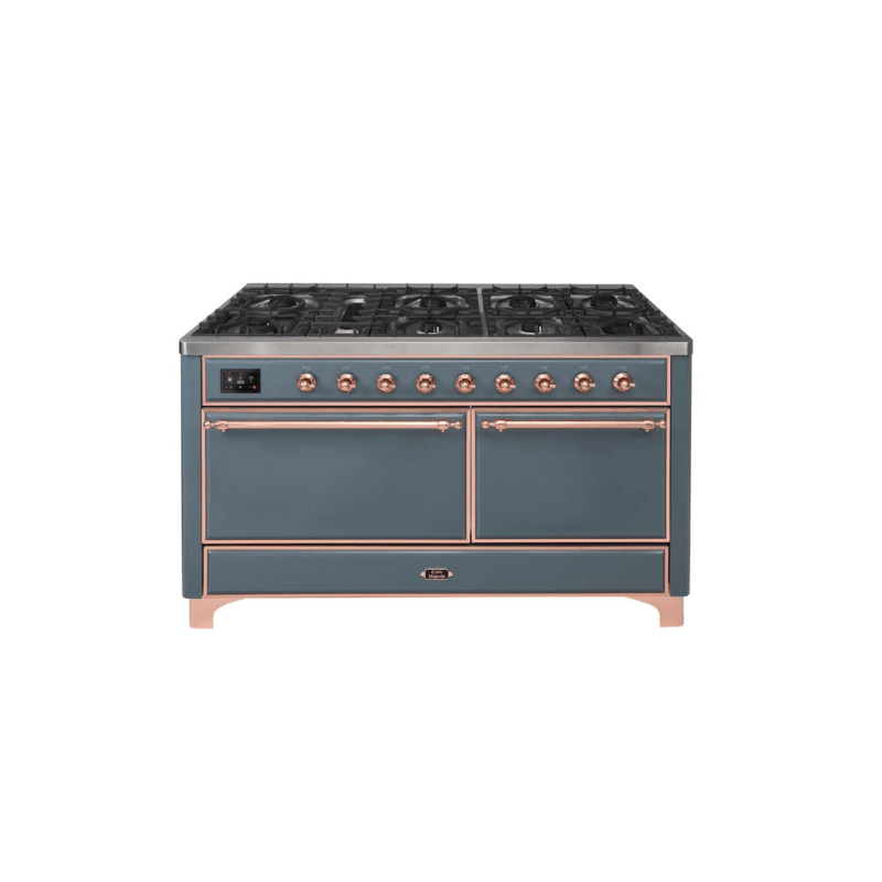 ILVE Majestic II Series 60 Inch Dual Fuel Freestanding Range Gas/Propane UM15FDQNS3