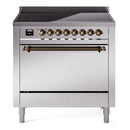 ILVE Nostalgie II 36" Electric Range with 6 Induction Elements Solid Door - UPI366QNMP