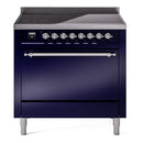ILVE Nostalgie II 36" Electric Range with 6 Induction Elements Solid Door - UPI366QNMP