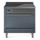 ILVE Nostalgie II 36" Electric Range with 6 Induction Elements Solid Door - UPI366QNMP