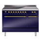 ILVE Nostalgie II 48" Electric Range with 6 Induction Elements Solid Door - UPI486QNMP