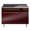 ILVE Nostalgie II 48" Electric Range with 6 Induction Elements Solid Door - UPI486QNMP