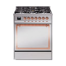 ILVE Nostalgie II Noblesse 30″ Dual Fuel Range Solid Door - UN30QNMP