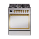 ILVE Nostalgie II Noblesse 30″ Dual Fuel Range Solid Door - UN30QNMP