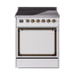 ILVE Nostalgie II Noblesse 30″ Induction Freestanding Range with Solid Door - UNI304QNMP