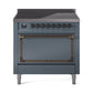 ILVE Nostalgie II Noblesse 36″ Induction Freestanding Range with Solid Door - UNI366QNMP