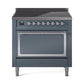 ILVE Nostalgie II Noblesse 36″ Induction Freestanding Range with Solid Door - UNI366QNMP