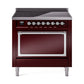 ILVE Nostalgie II Noblesse 36″ Induction Freestanding Range with Solid Door - UNI366QNMP