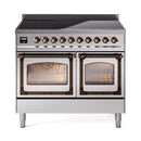 ILVE Nostalgie II Noblesse 40″ Induction Freestanding Range with Triple Glass Door - UNDI406NMP
