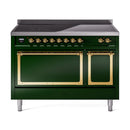 ILVE Nostalgie II Noblesse 48″ Induction Freestanding Range with Solid Door - UNI486QNMP