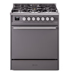 ILVE Professional Plus II 30″ Dual Fuel Range with Solid Door - UP30QMP