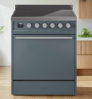 ILVE Professional Plus II 30" Electric Range with 4 Induction Elements Solid Door with Stainless Steel knobs - UPI304QMP