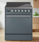 ILVE Professional Plus II 30" Electric Range with 4 Induction Elements Solid Door with Stainless Steel knobs - UPI304QMP