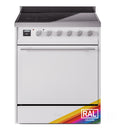 ILVE Professional Plus II 30" Electric Range with 4 Induction Elements Solid Door with Stainless Steel knobs - UPI304QMP
