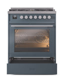 ILVE Professional Plus II 30-Inch Freestanding Dual Fuel Range with 5 Sealed Burner - UP30WMP