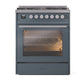 ILVE Professional Plus II 30-Inch Freestanding Dual Fuel Range with 5 Sealed Burner - UP30WMP
