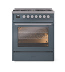 ILVE Professional Plus II 30-Inch Freestanding Dual Fuel Range with 5 Sealed Burner - UP30WMP