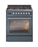 ILVE Professional Plus II 30-Inch Freestanding Dual Fuel Range with 5 Sealed Burner - UP30WMP
