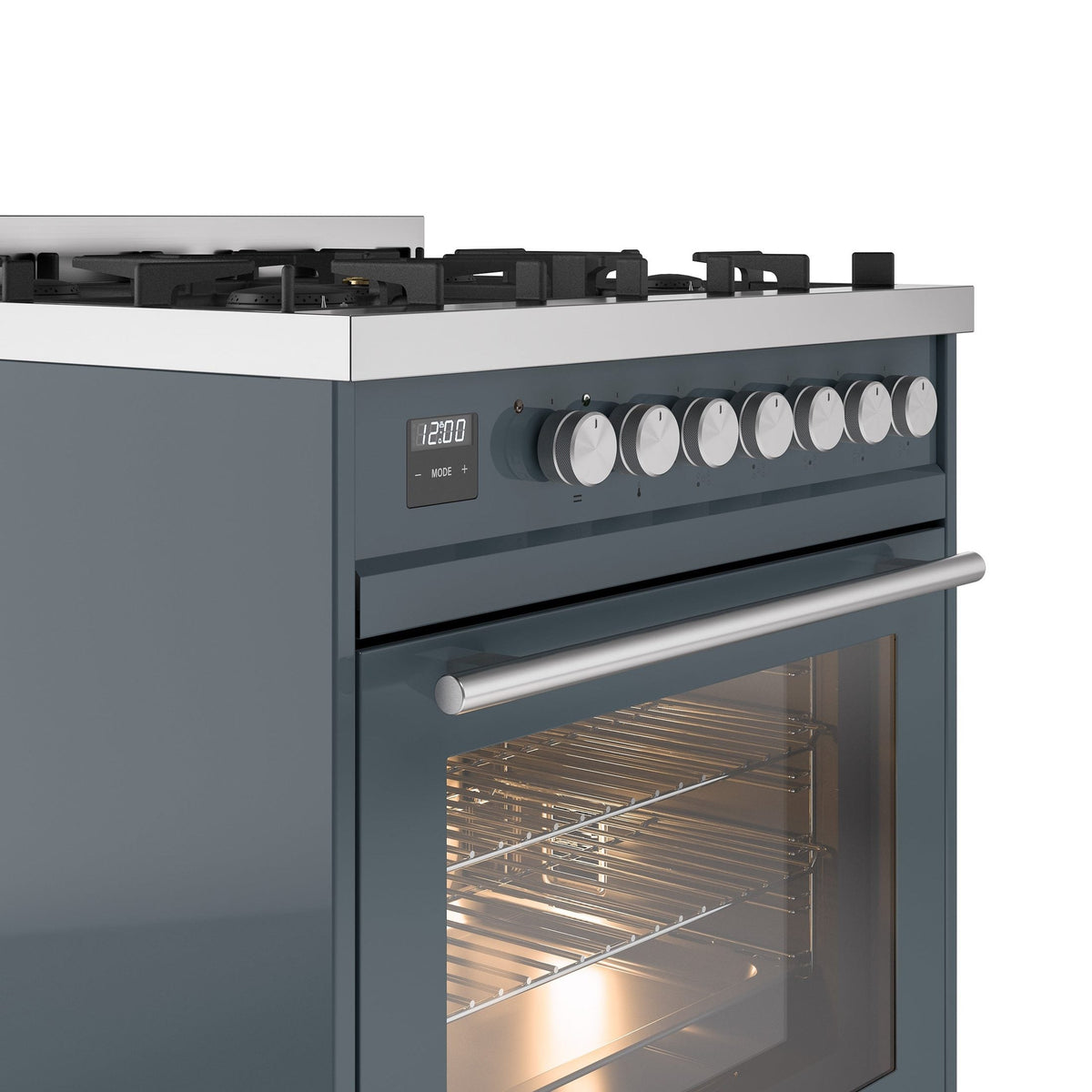 ILVE Professional Plus II 30-Inch Freestanding Dual Fuel Range with 5 Sealed Burner - UP30WMP