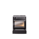 ILVE Professional Plus II 30-Inch Freestanding Dual Fuel Range with 5 Sealed Burner - UP30WMP