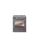 ILVE Professional Plus II 30-Inch Freestanding Dual Fuel Range with 5 Sealed Burner - UP30WMP