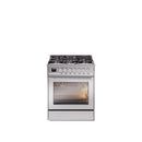 ILVE Professional Plus II 30-Inch Freestanding Dual Fuel Range with 5 Sealed Burner - UP30WMP