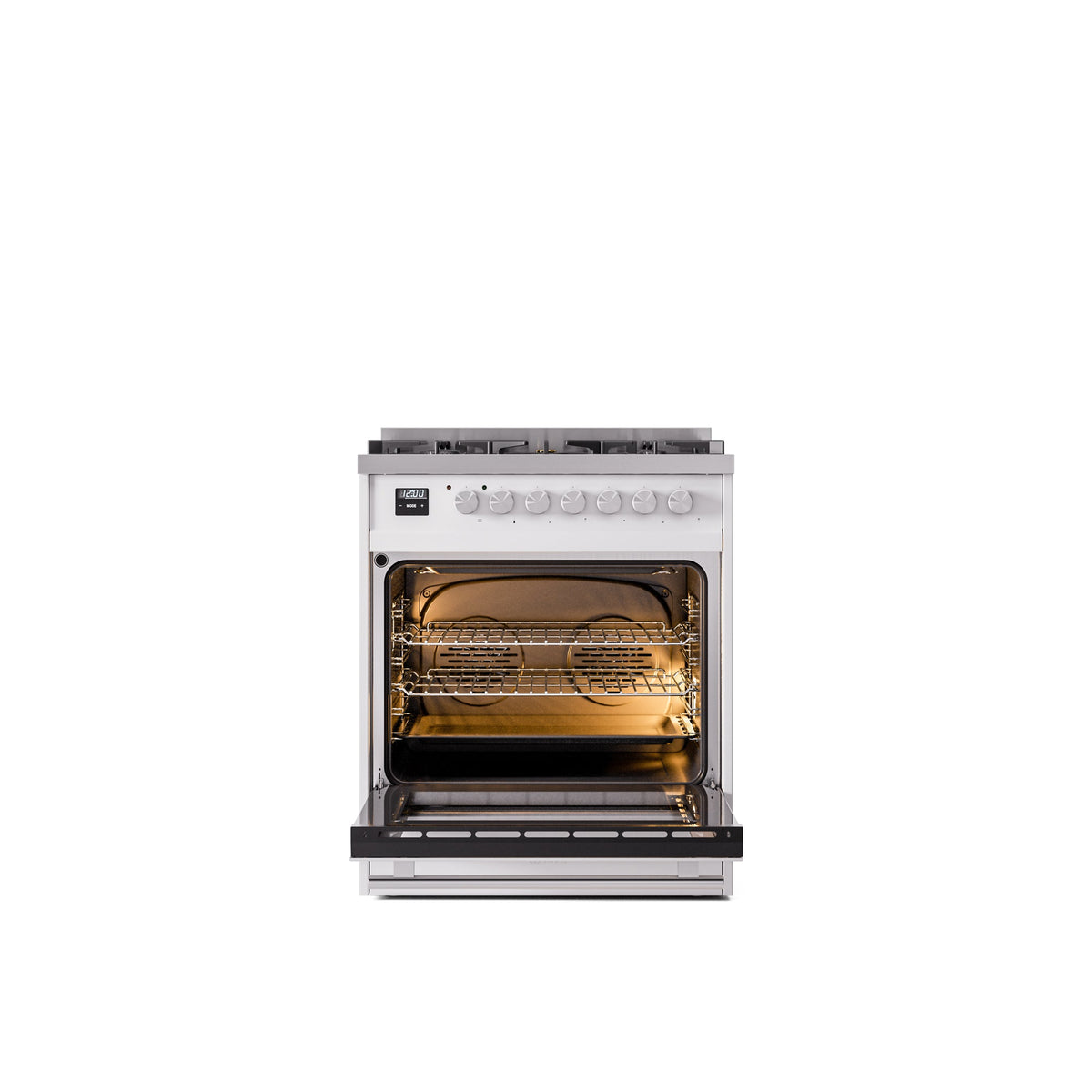 ILVE Professional Plus II 30-Inch Freestanding Dual Fuel Range with 5 Sealed Burner - UP30WMP