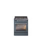 ILVE Professional Plus II 30-Inch Freestanding Dual Fuel Range with 5 Sealed Burner - UP30WMP