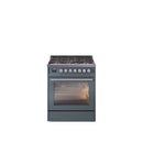 ILVE Professional Plus II 30-Inch Freestanding Dual Fuel Range with 5 Sealed Burner - UP30WMP