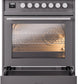 ILVE Professional Plus II 30-Inch Freestanding Dual Fuel Range with 5 Sealed Burner - UP30WMP