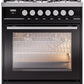 ILVE Professional Plus II 30-Inch Freestanding Dual Fuel Range with 5 Sealed Burner - UP30WMP