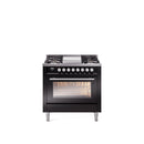 ILVE Professional Plus II 36-Inch Freestanding Dual Fuel Range with 6 Sealed Burner - UP36FWMP