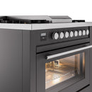 ILVE Professional Plus II 36-Inch Freestanding Dual Fuel Range with 6 Sealed Burner - UP36FWMP