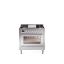 ILVE Professional Plus II 36-Inch Freestanding Dual Fuel Range with 6 Sealed Burner - UP36FWMP
